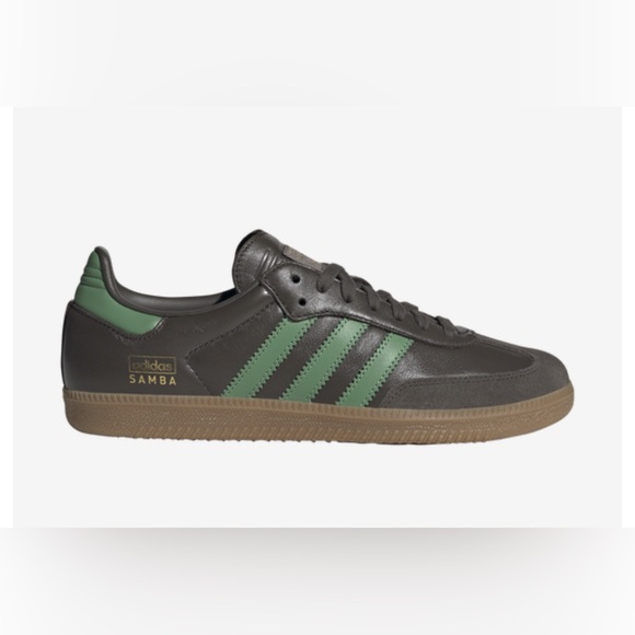 Adidas Samba Sneakers - Shadow Olive / Preloved Green / Gum - Picture 2 of 6